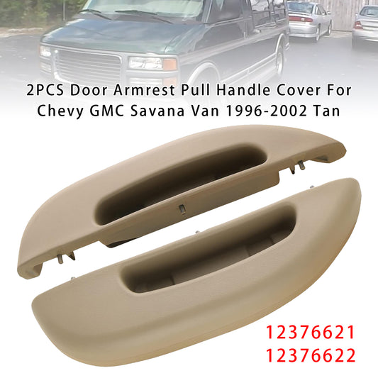 1996-2002 Chevy GMC Savana Van Tan 2PCS Door Armrest Pull Handle Cover