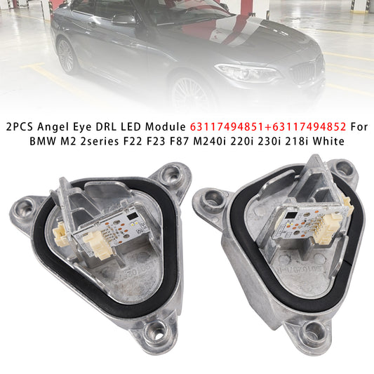 BMW M2 2series F22 F23 F87 M240i 220i 230i 218i White 63117494851+63117494852 2PCS Angel Eye DRL LED Module
