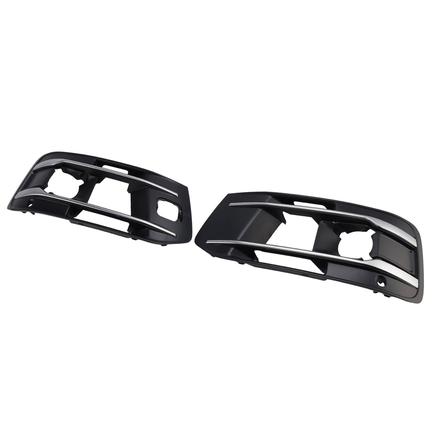 Audi Q7 2016-2019 Left+Right Front Bumper Fog Light Grille Cover 4M0807682AA4W3