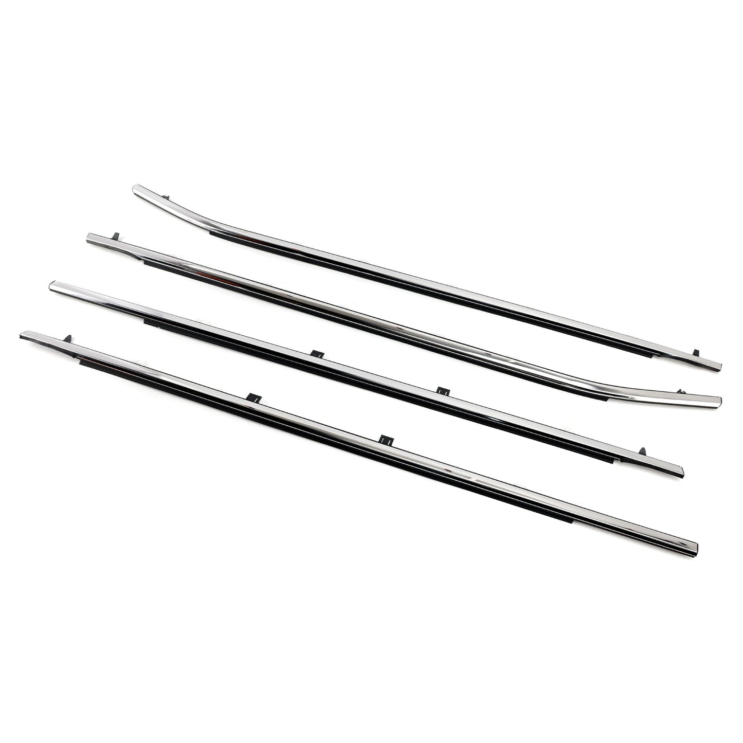 4PCS Weatherstrips Seal 72410-TK8-A11 Door Belt Molding For 2011-2017 Odyssey 72950-TK8-A01 72450-TK8-A11