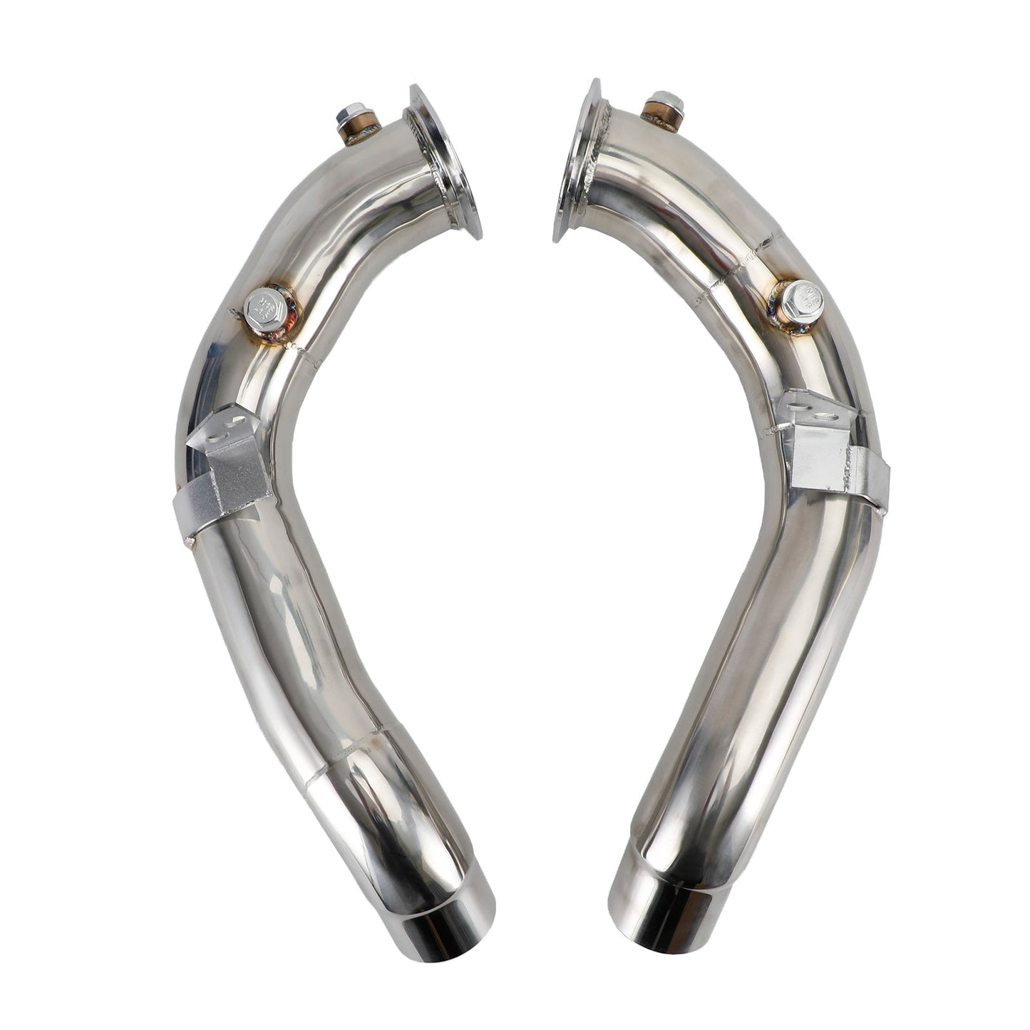 2011-2018 BMW M5 F10/F12 with S63 Motor 3" Exhaust Catless Downpipes Stainless Steel