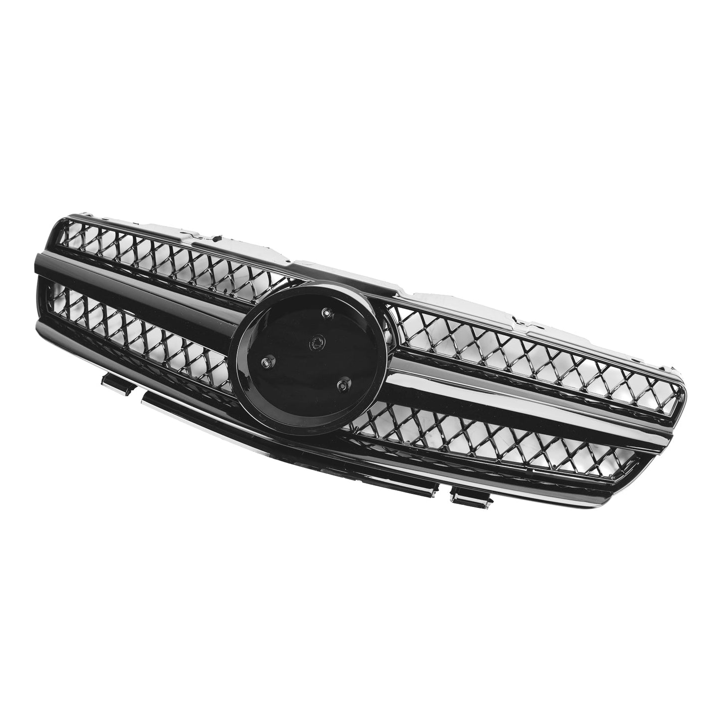 2002-2006 Mercedes Benz R230 SL Class SL350/500/600/SL55/65 1 Fin Star Grill black Chrome Grille