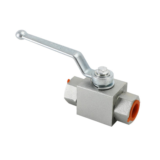 2 Way Hydraulic Ball Valve 1/4" NPT Female High Pressure Ball Valve, 1/2" DN15
