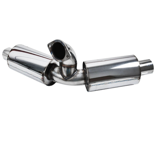 4.5'' Dual Tip Muffler Catback Exhaust System For 1991-1995 Toyota MR2 Turbo 2.0L