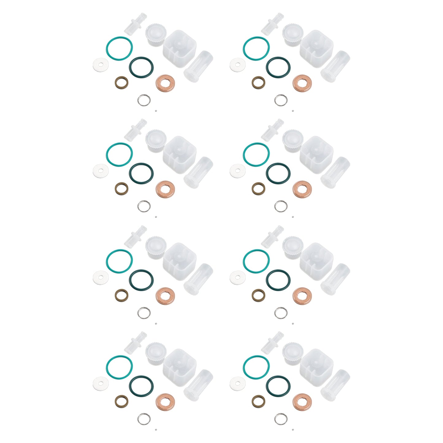 2004.5-2005 GMC SIERRA 2500/3500 6.6L V8 LLY 8PCS Fuel Injector Repair Kit 0445120027 0986435504 97303657