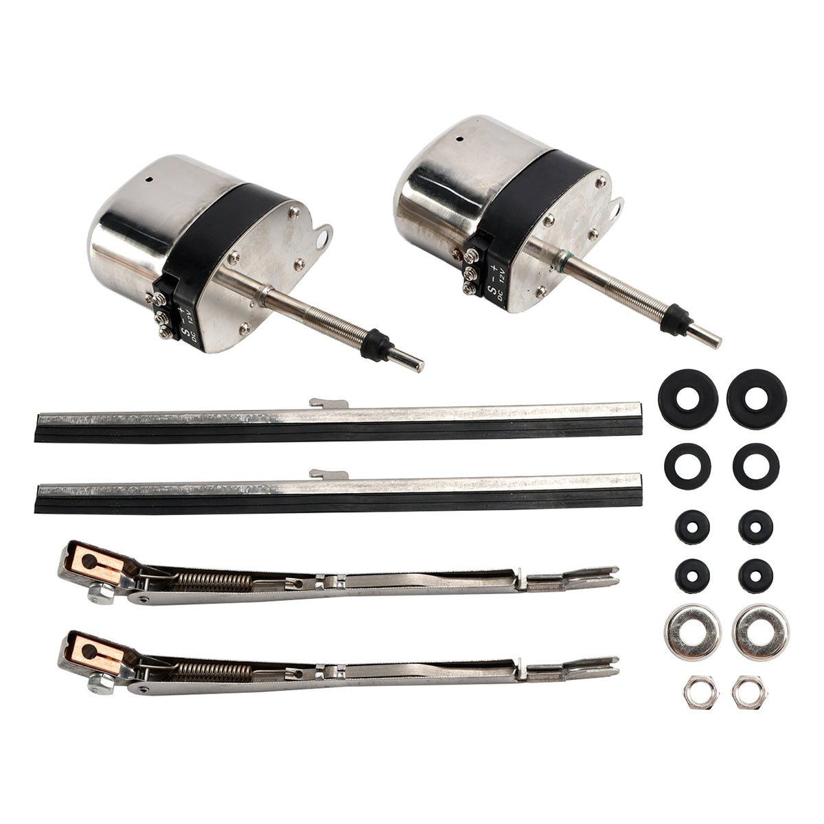 Vintage Classic Cars Hot Rods Pair of Stainless Windshield Wiper Motor Hot Street Rod 558SS S6558