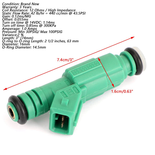 4PCS Fuel Injectors Chevrolet Ford Holden Commodore 0280155968 420874432