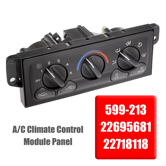 1997-2005 Chevrolet Malibu A/C Climate Control Module Panel 599-213 22695681 22718118