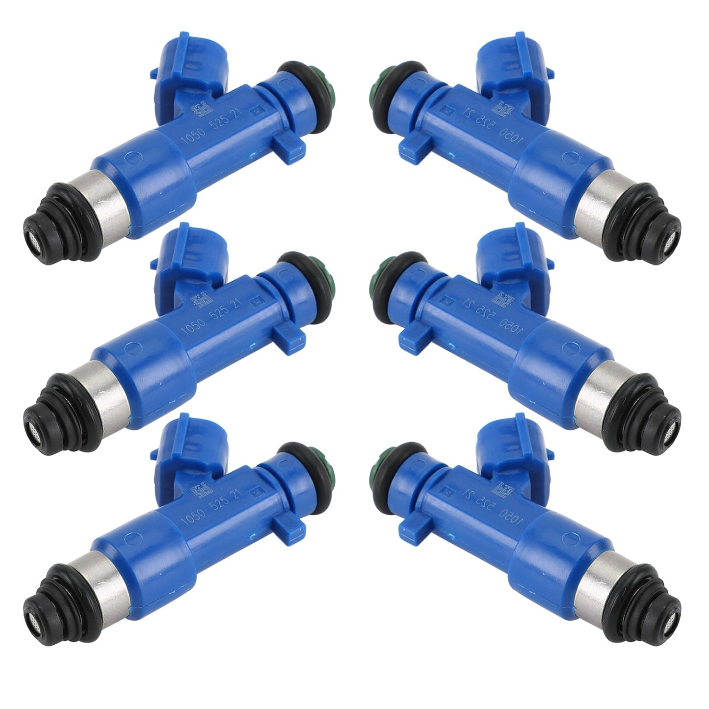 2009-2016 Nissan GT-R 3.8L 6PCS Fuel Injectors 63570 16600-JF00A 14002-AN001