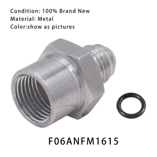 6AN Male Flare Supply Feed Fuel Line Adapter Fitting to Female M16-1.5 F06ANFM1615