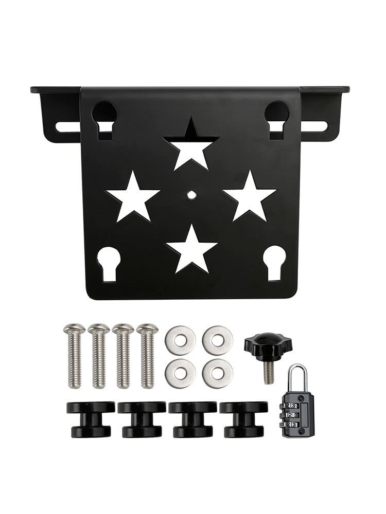 Pu Side Tool Bag Saddlebag Quick Release Luggage Black For Scooter Motorcycle