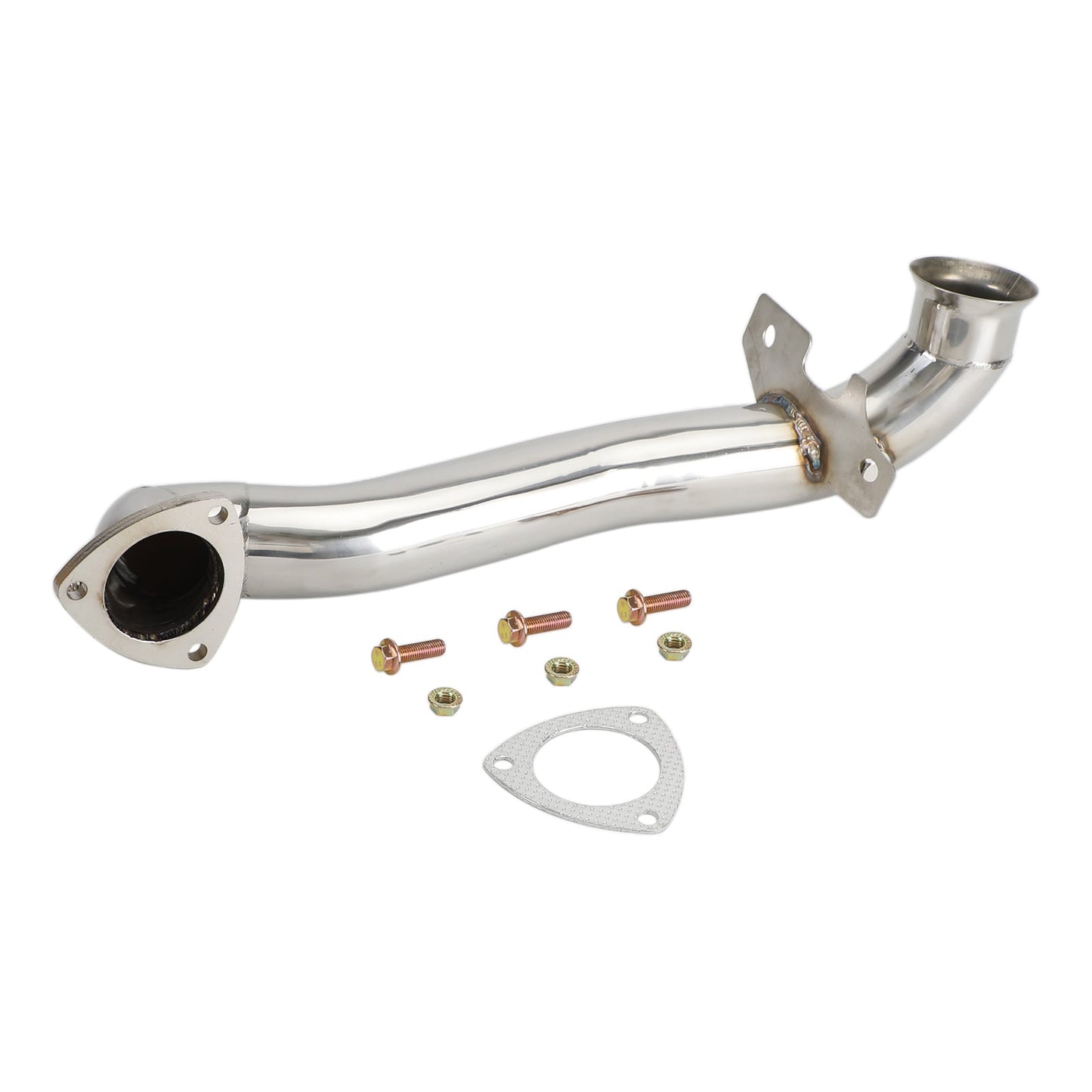 Downpipe Exhaust for 2007-2016 Mini Cooper R55-R61 1.6 Turbo 2.5 inch with 2 O2 sensor bungs Champoo