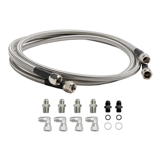 Automatic Transmission Cooler Lines Kit 6-AN Hose Line Kit GM 4L60E 4L65E