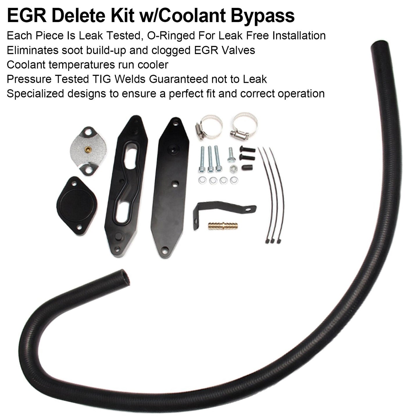 2011-2023 Ford 6.7L F250 F350 F450 Super Duty Powerstroke Diesel EGR Delete Kit w/Coolant Bypass