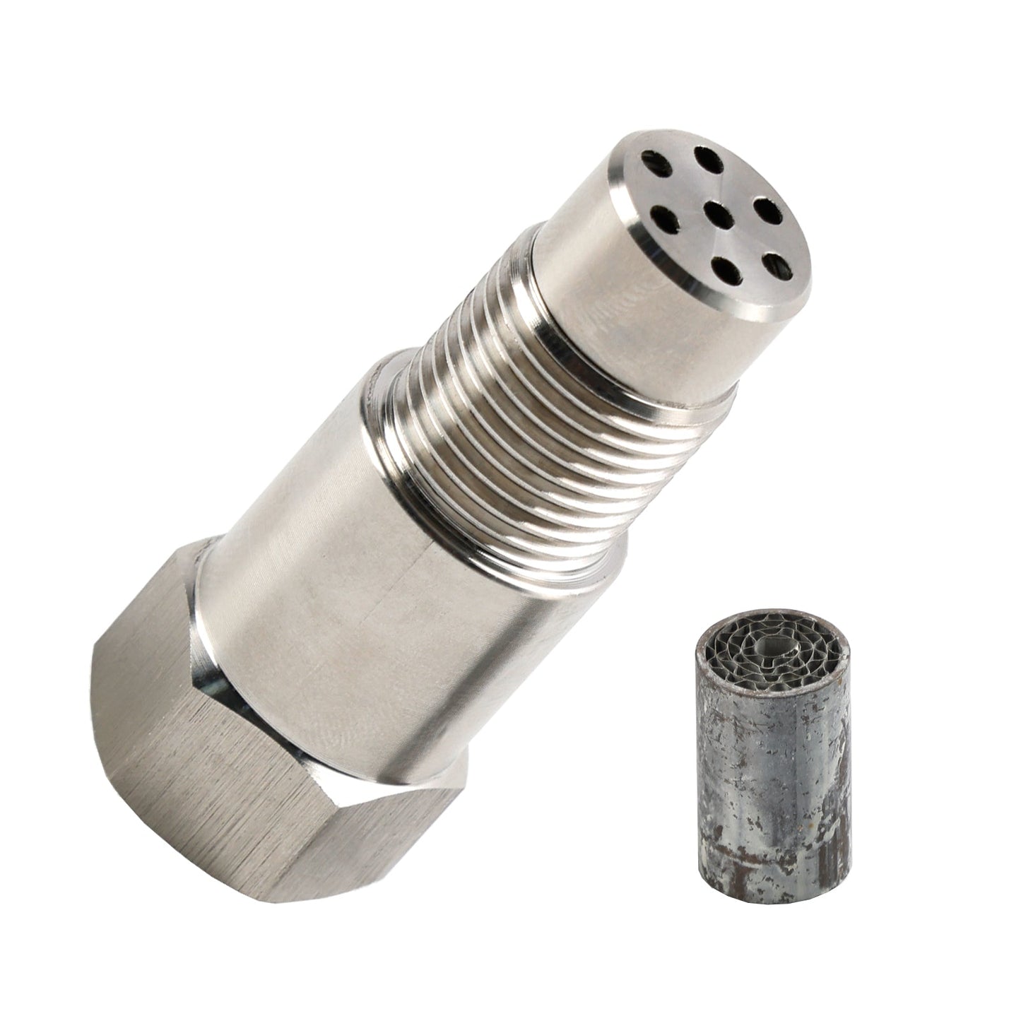 Fix P0420/P0042/P0430 Universal 60mm CEL O2 Sensor Adapter Spacer 60MM with Mini CAT