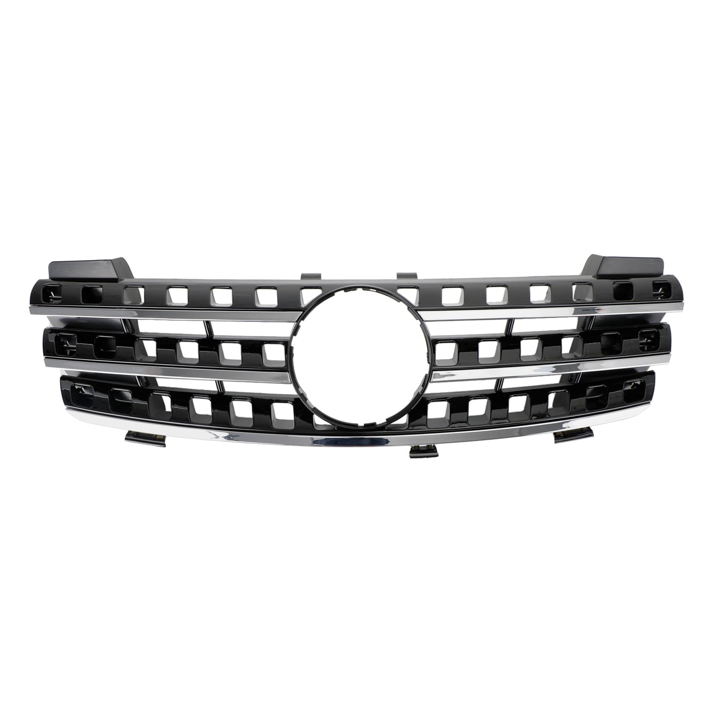 2005 2006 2007 2008 Mercedes Benz ML-Class W164 Blcak Front Grill Bumper Replacement Grille W/ Star Emblem