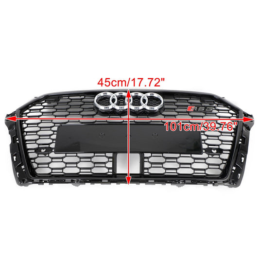 2017-2019 Audi A3 /A3 Sile/S3 To RS3 Style Honeycomb Grill Bumper Replacement