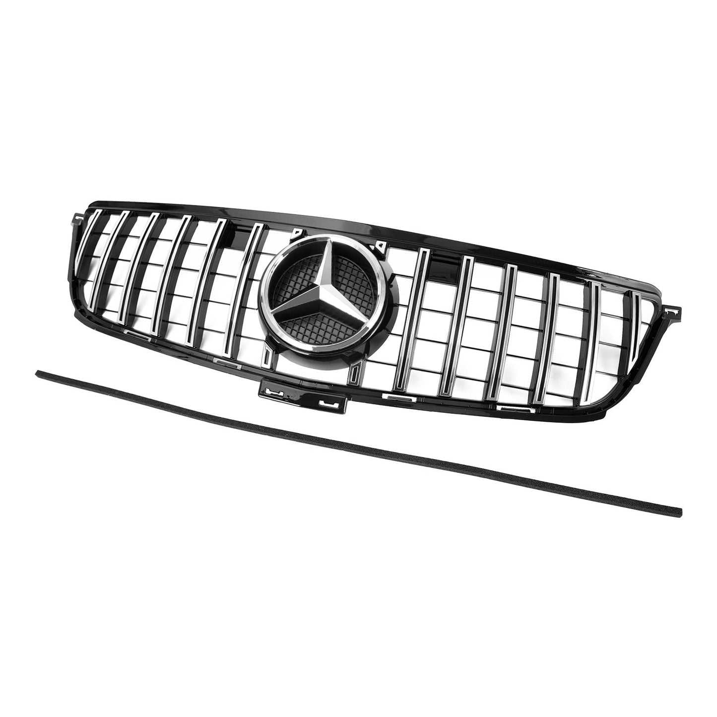 2012-2015 Benz W166 ML-Class ML300 ML320 ML350 ML400 Mercedes AMG Style Chrome Black Front Grill Replacement Grille