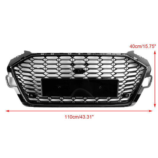 2020-2022 Audi A4 B9.5 A4 S-Line S4 To RS4 Style Front Bumper Grill Replacement Black Grill