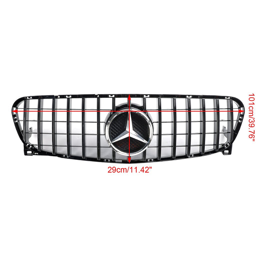 Benz GLA-Class W156 X156 GLA200/220/250/GLA45 2013-2017 Mercedes Front Bumper Grill Black GT Style Grille