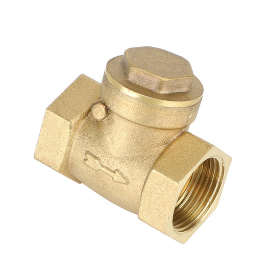 1-1/4" Female Thread Brass Horizontal DN32 One-Way Non-Return Swing Check Valve