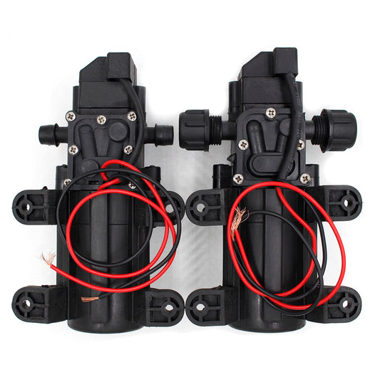 Dc12V 130Psi Self Priming Diaphragm High Pressure Water Pump Screw Thread Type, Straight
