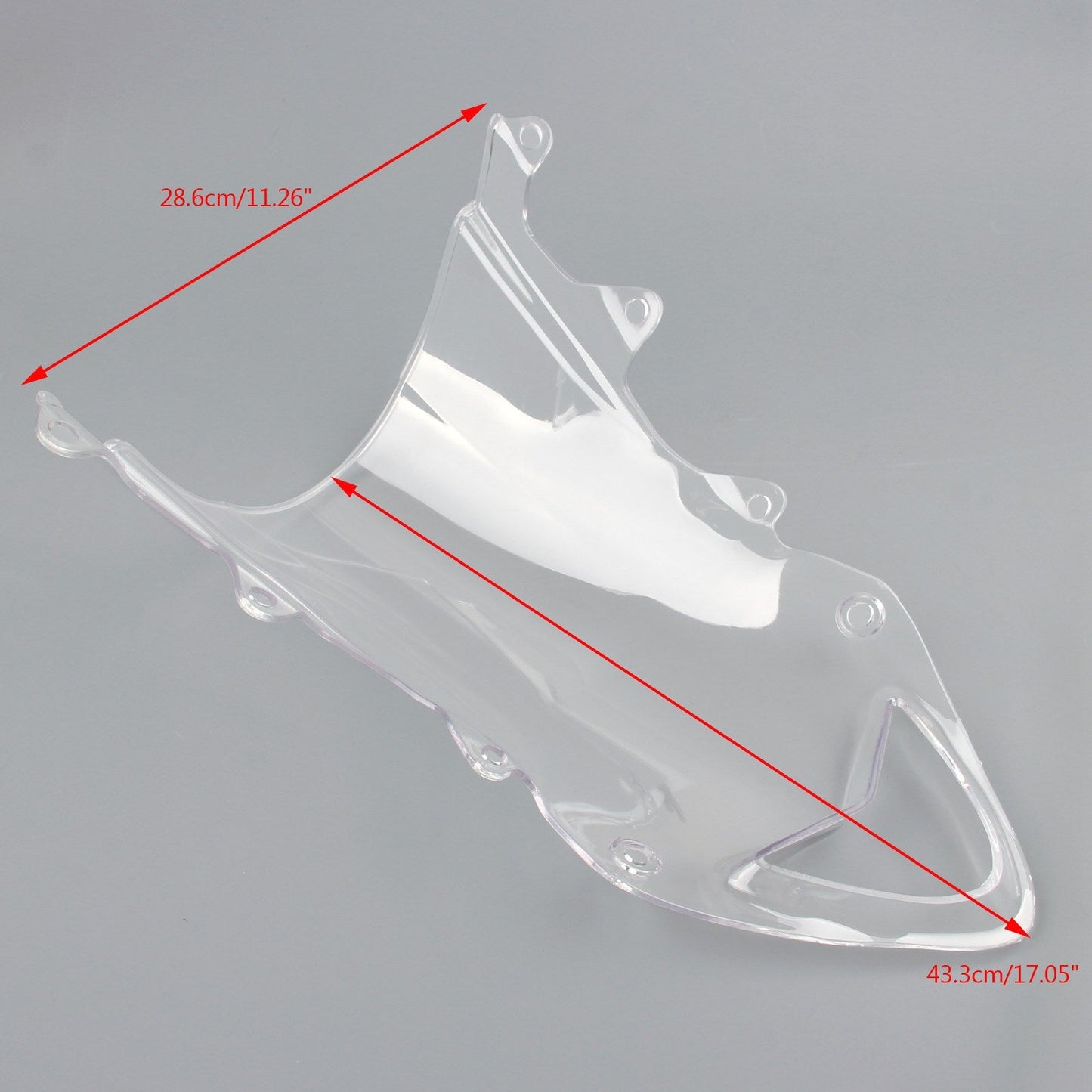 09-14 BMW S1000RR Windshield WindScreen Double Bubble Clear