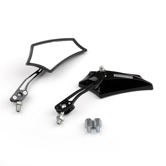8mm 10mm Motocycle Chopper Cruiser Street Dirt Bike Rear View Mirrors Honda Kawasaki Suzuki Ducati Aprilia Universal