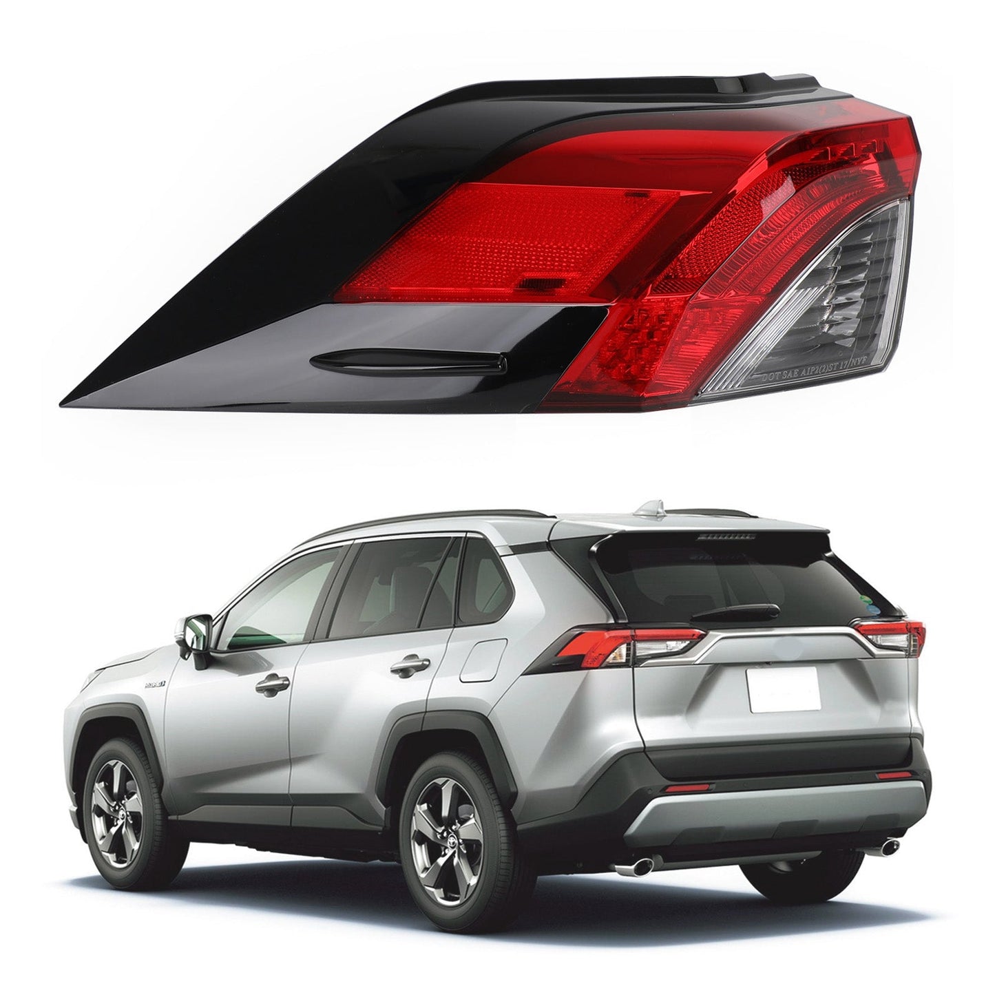 2019-2021 Toyota RAV4 L+R Side Tail Light Rear Lamp Outer 81560/81550-0R090