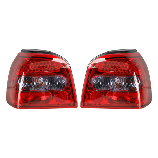 1992-1997 VW GOLF MK3 MK 3 III 2PCS Clear LED Rear Tail Lights Lamps