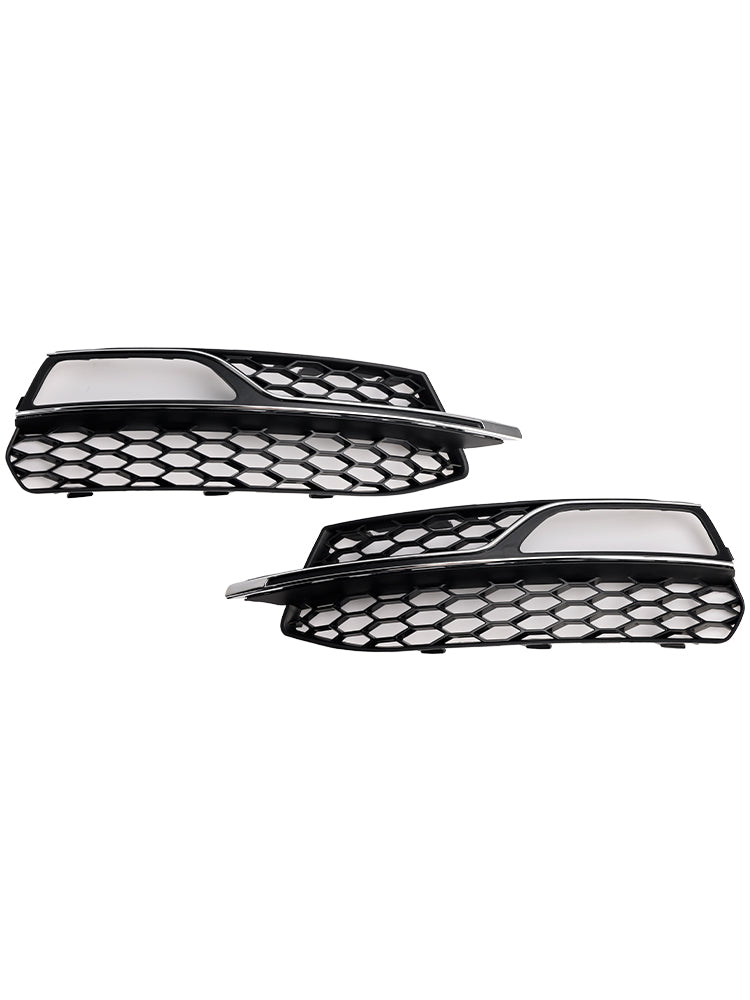 2013-2016 Audi A3 S-Line Front Lower Bumper Fog Light Cover Grille 8V3807681G 8V3807682G