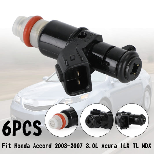 6PCS Fuel Injectors 16450-RCA-A01 Fit 2005-2013 Honda Odyssey 3.5L
