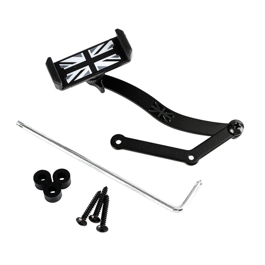 360?? Rotation Car Mobile Phone Holder Mount for Mini Cooper R50 R52 R53 Grey