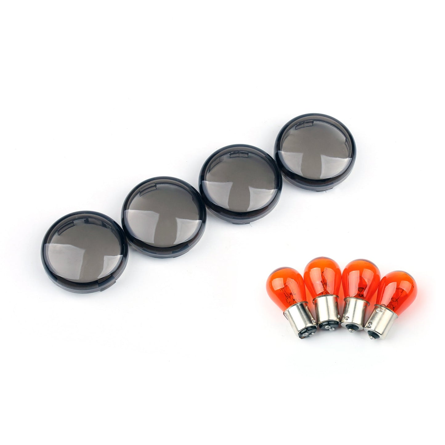 4x Turn Signal Lens For Bulbs For Harley Softail Dyna Sportsters 2002 &Up Champoo