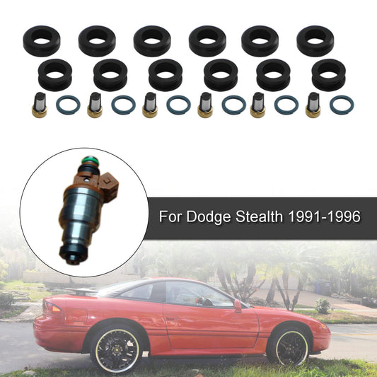 Mitsubishi 3000GT 1991-1999 6PCS Fuel Injectors Seal O-Ring Kit 18-10066 INP-014 MD164888
