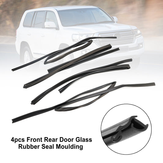 4pcs Door Glass Rubber Seal Moulding Toyota Land Cruiser FJ80 LX450 1991-1997