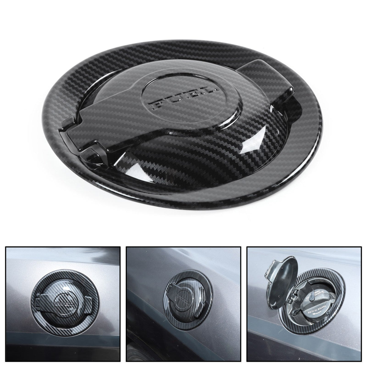 Challenger 2009+ Carbon Fiber Fuel Tank Cover Door Gas Filler Cap