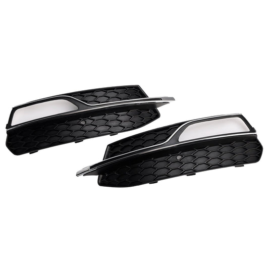 2013-2016 Audi A3 S-Line Front Lower Bumper Fog Light Cover Grille 8V3807681G 8V3807682G