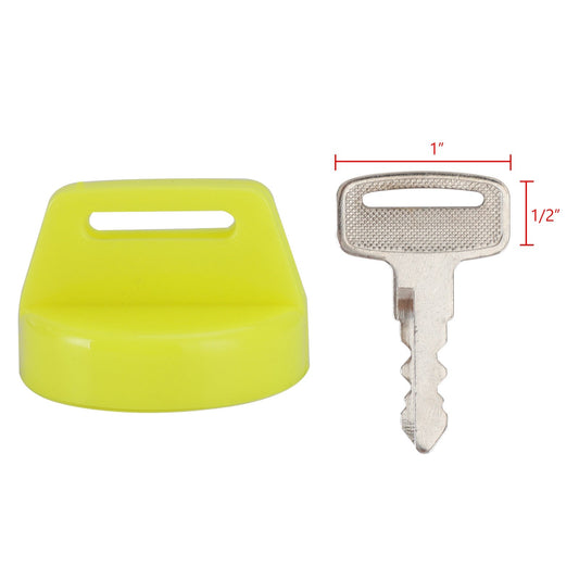 5X Yellow Ignition Key Cover w/Nut For Polaris RZR XP 570 800 900 1000 5433534