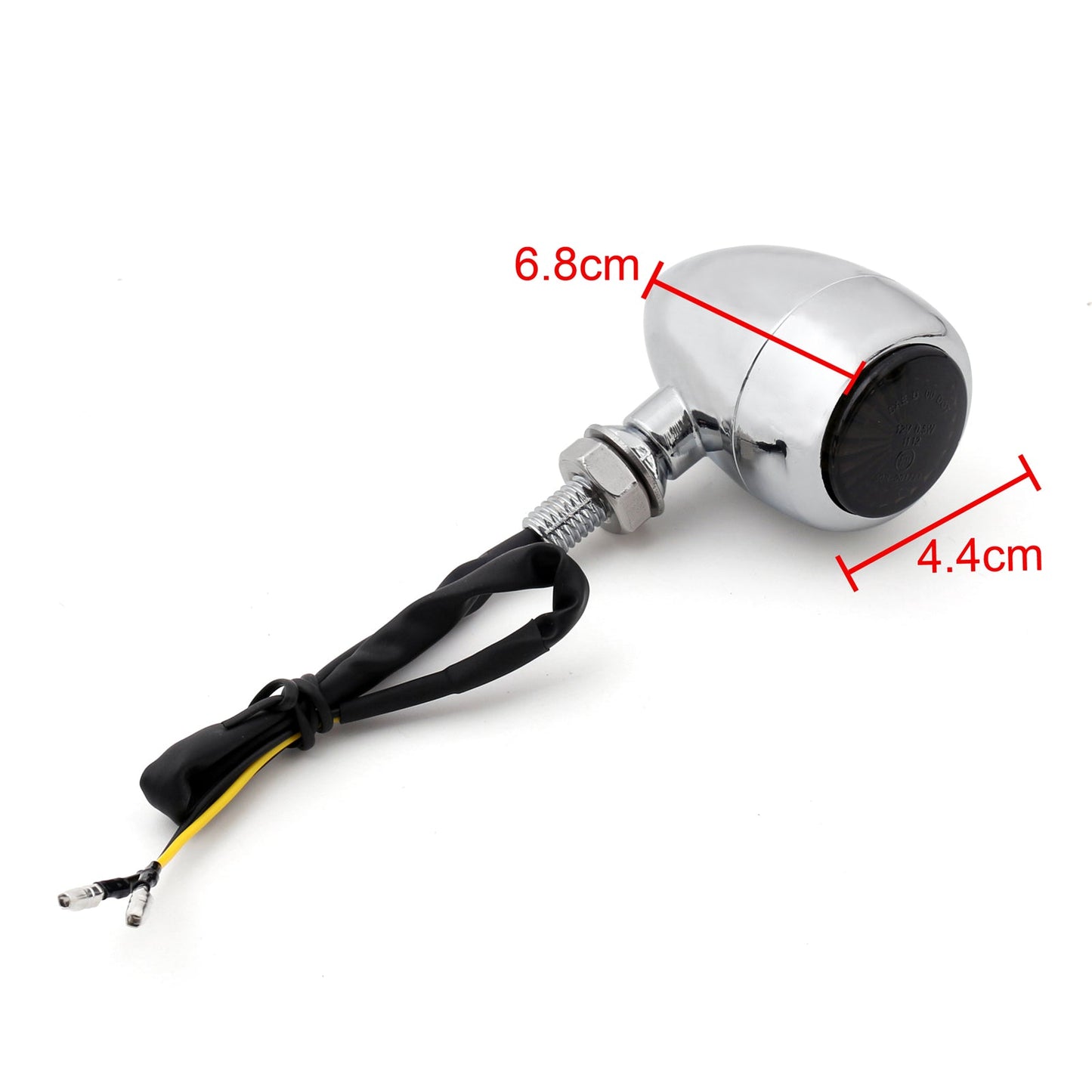 Harley Chopper Cafe LED Bullet Turn Signals Indicators Racer Chrome Champoo