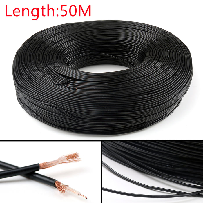 RG174 RF Coaxial Cable Connector 50ohm M17/119-RG174 Coax Pigtail, 10M