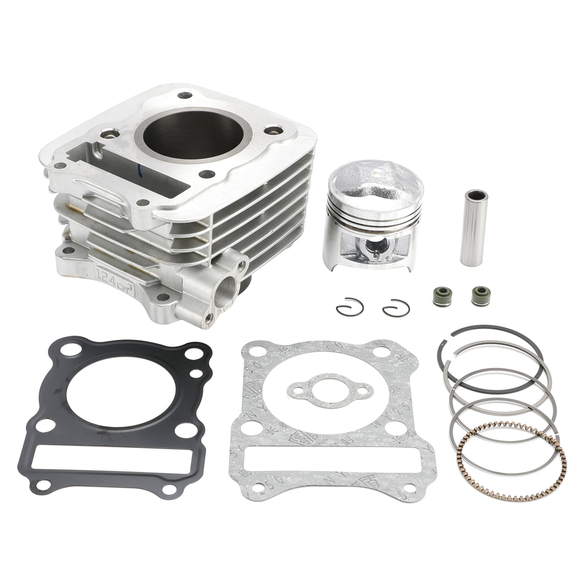 2003-2019 Suzuki DRZ125 DRZ 125 57mm Cylinder Jug Piston Top End Gaskets Kit