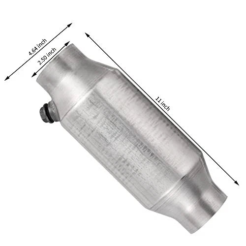 Universal 425250 Catalytic Converter High Flow Stainless Steel