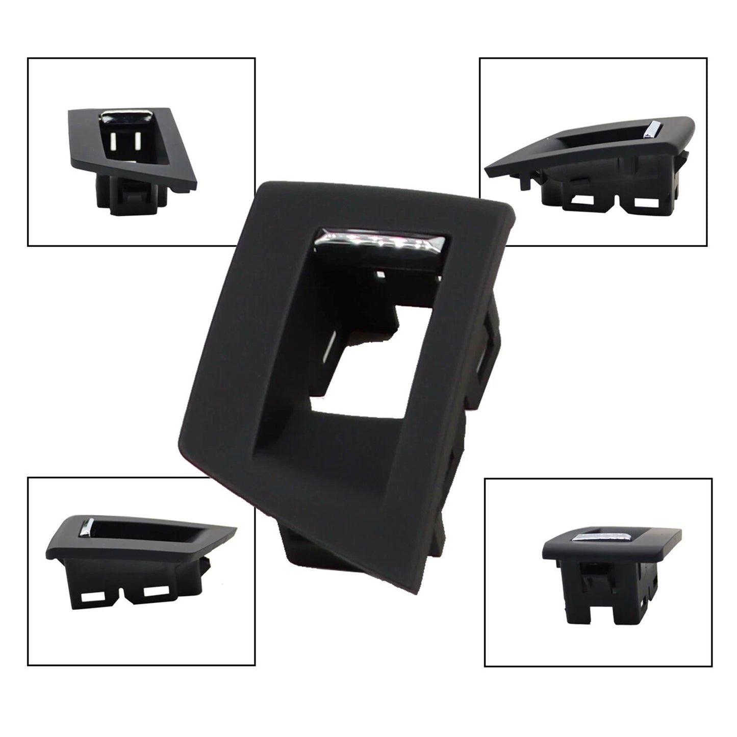 BMW F10 7Pcs Left & Right Black Interior Door Handle Panel Cover Trim Set