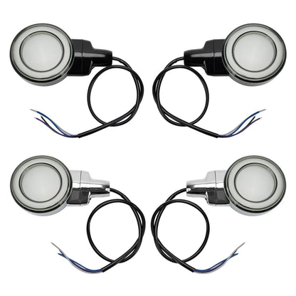 Heritage Softail Classic Touring 99-23 LED Flat Front Turn Signal Light Champoo