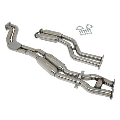 2003-2006 BMW M3 3.2L Catback Exhaust System Down Pipe Rounded Front Pipe Muffler