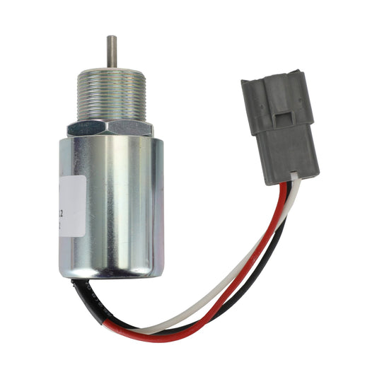 12V Fuel Shut Off Solenoid for Mitsubishi L3E, S3L, and S4L Engines - Part Number SA-3725