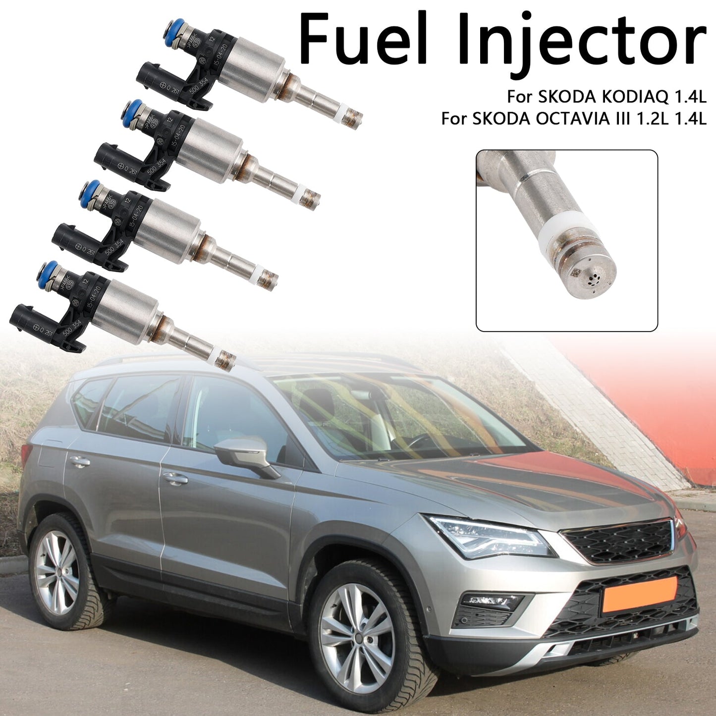 Seat Ateca Ibiza IV 4Pcs Fuel Injector 04E906036Q 0261500374