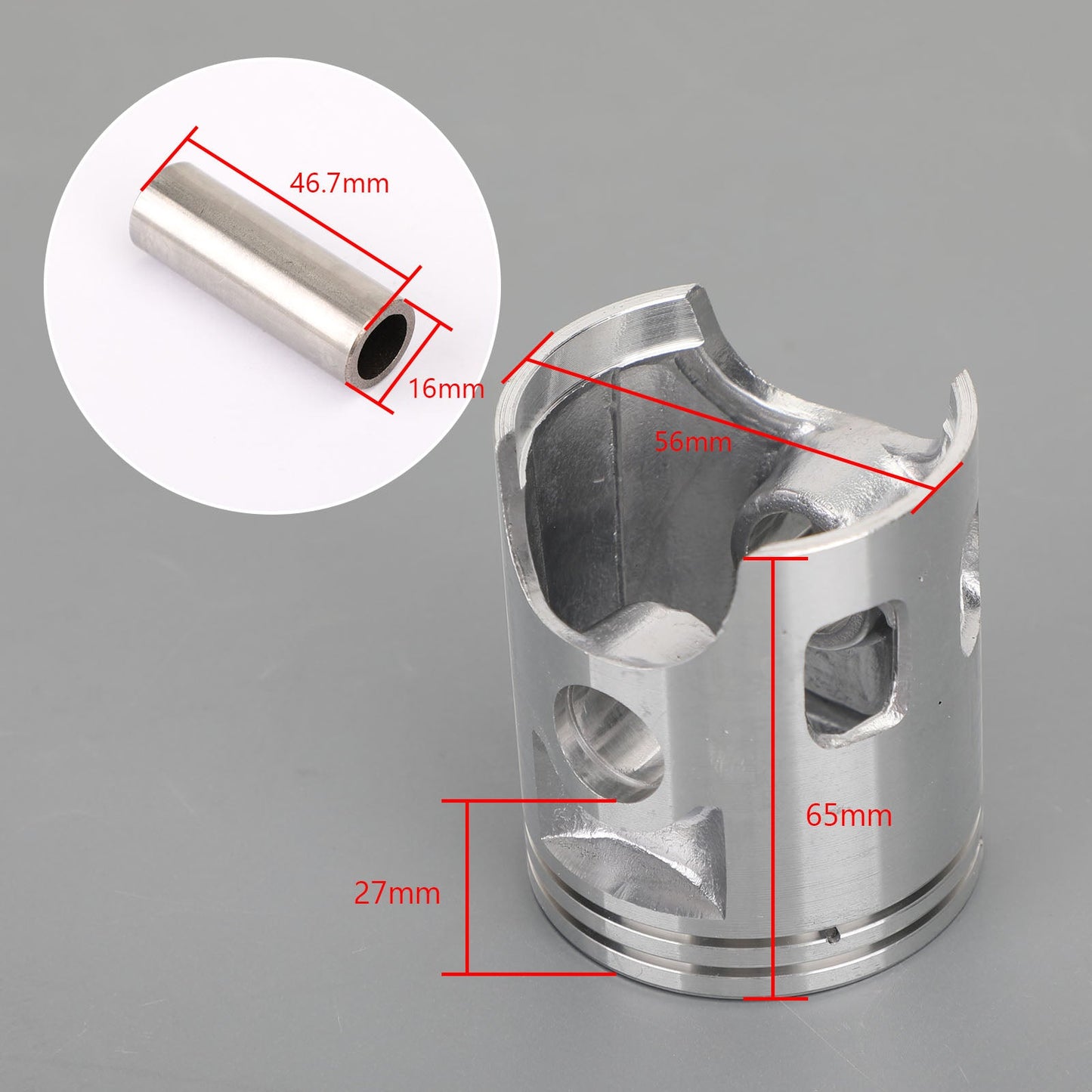 Piston Pin Ring Set Fit For Yamaha DT125H DT125 1981 DT125G DT125 1980 DT125F DT125 1979