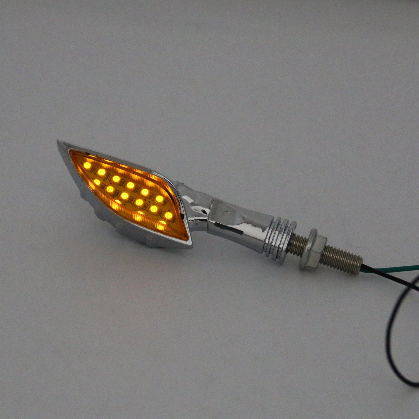 Universal Motorcycle Skeleton Hand LED Turn Signals Blinker Indicator Champoo
